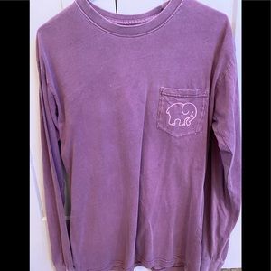 Ivory ella maroon long sleeve shirt